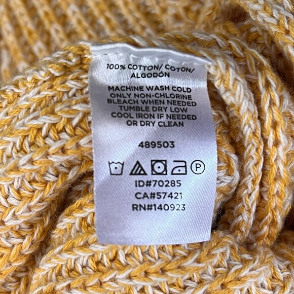 Loft Cotton Sweater Tank Golden Yellow Sz XS - Picture 9 of 9